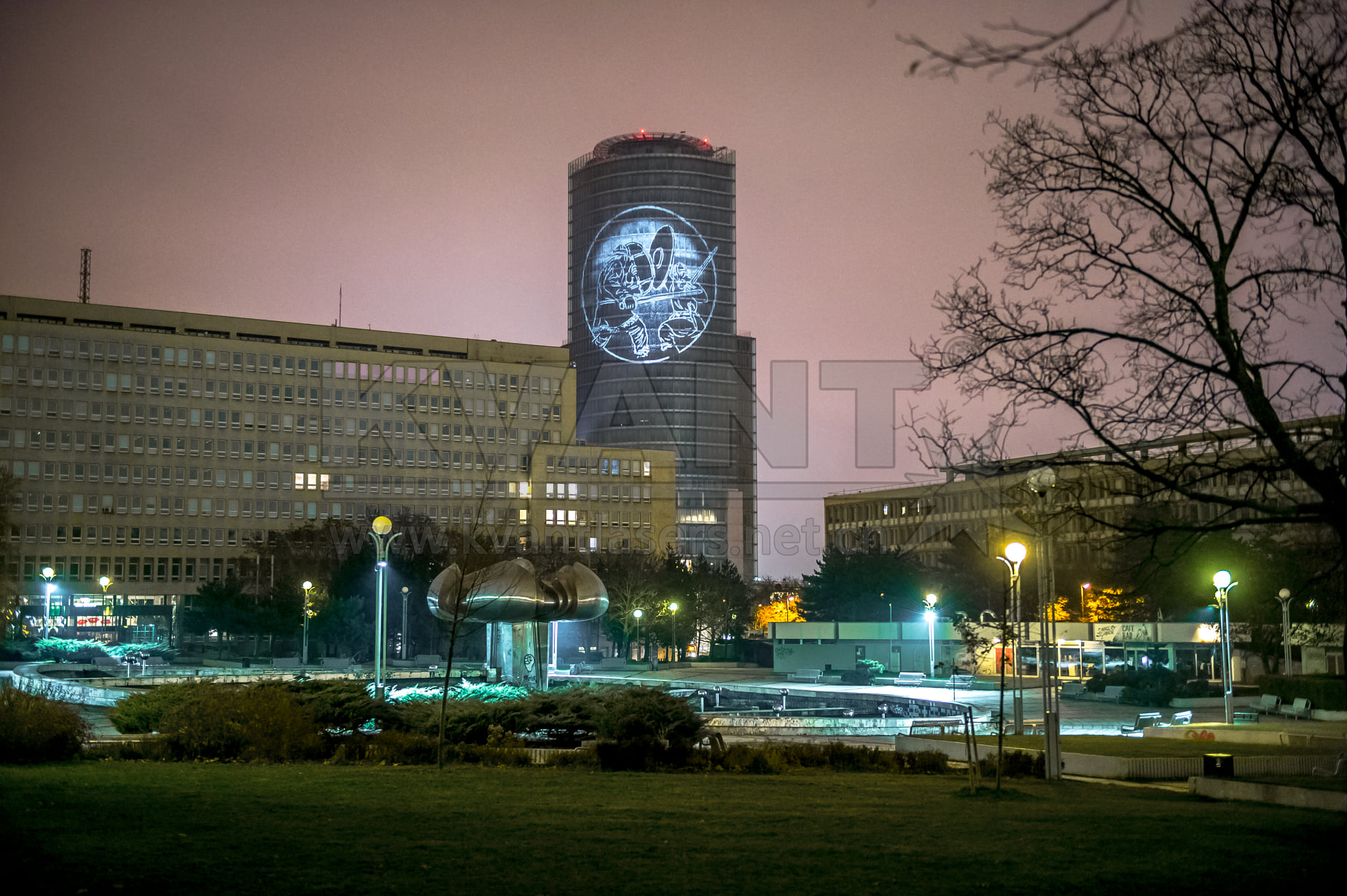 2020年斯洛伐克國家銀行：白色之夜激光投影項目
