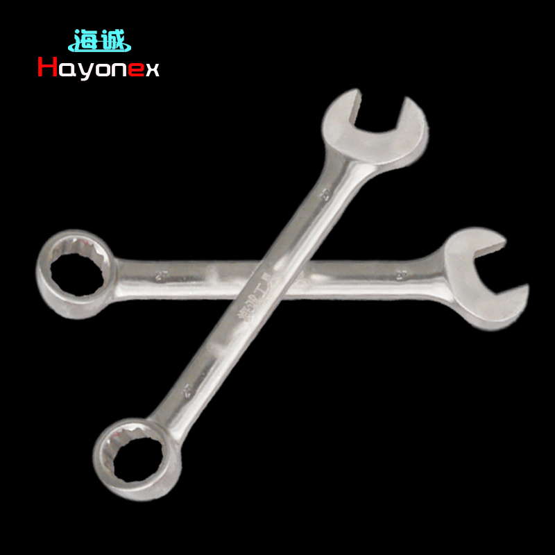 Anti-magnetic dull plum dual-purpose wrench HY3101