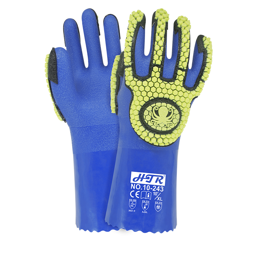 PVC super strong impact gloves