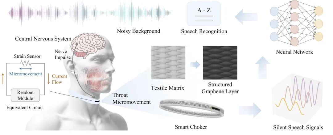 研究 | 基于石墨烯的可穿戴應(yīng)變傳感器可以檢測(cè)和播報(bào)無(wú)聲的話(huà)語(yǔ)