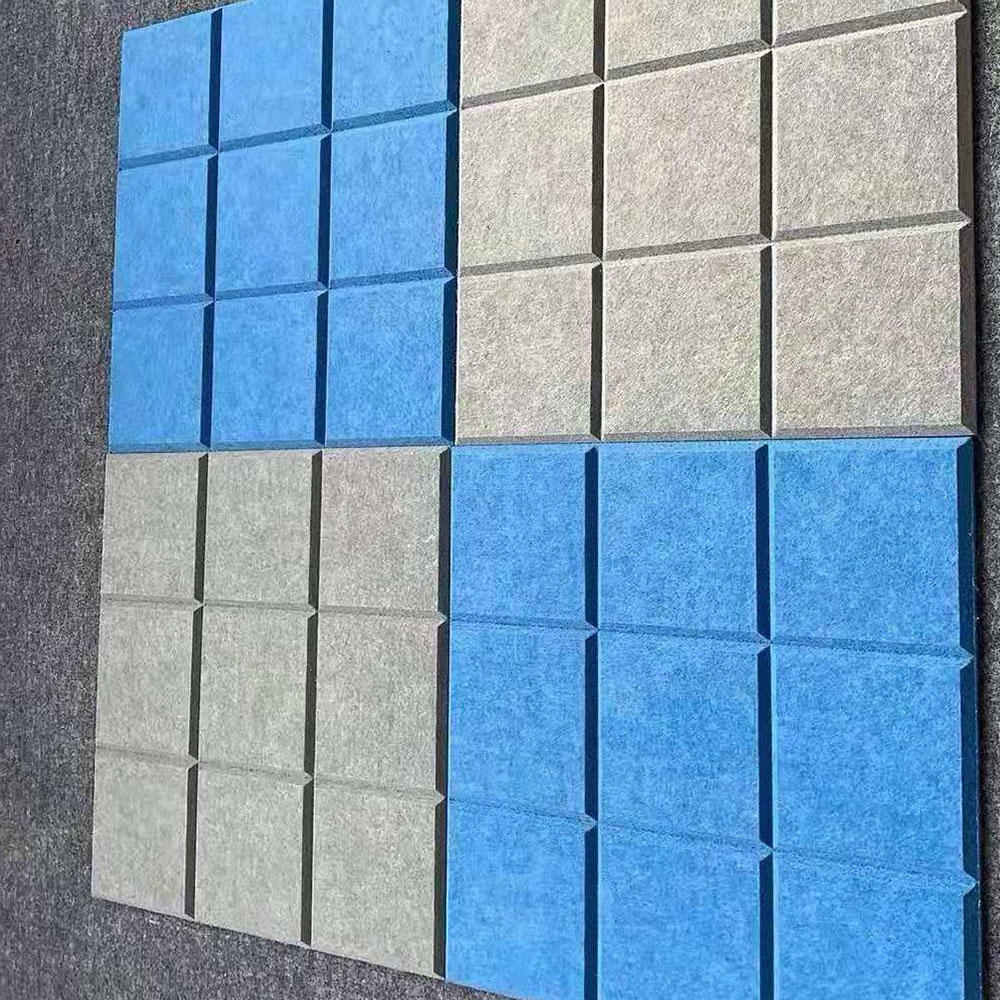 Polyester fiber sound-absorbing board beveled edge Polyester fiber sound-absorbing board beveled edge