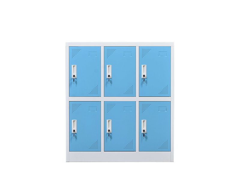 書包柜6門(藍色)