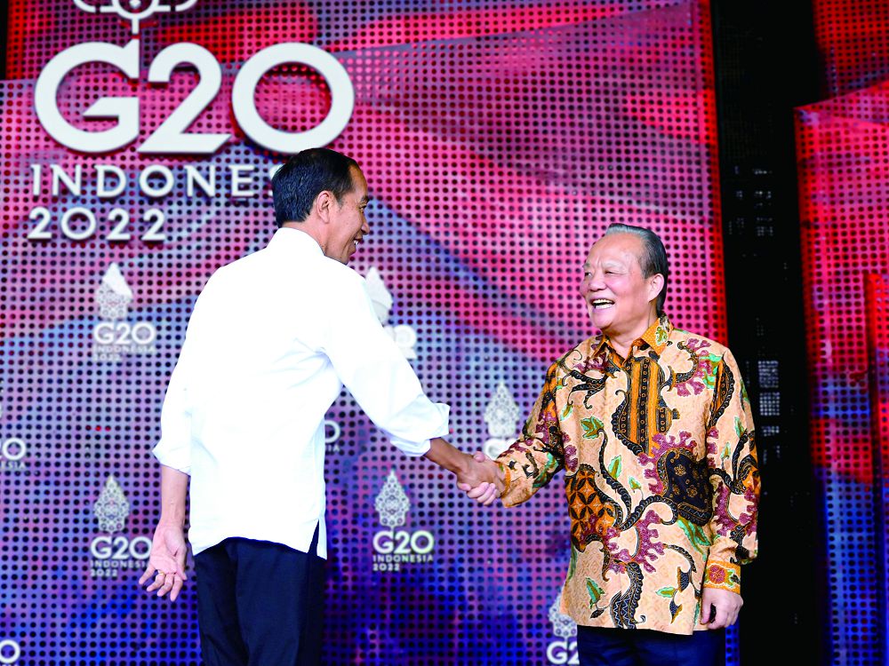 印尼總統佐科在G20峰會上親切接見集團董事局主席張毓強