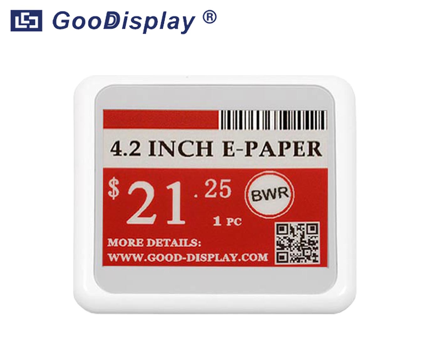 4.2寸黑白紅三色無源NFC電子墨水屏標簽分辨率400x300 GDN042R