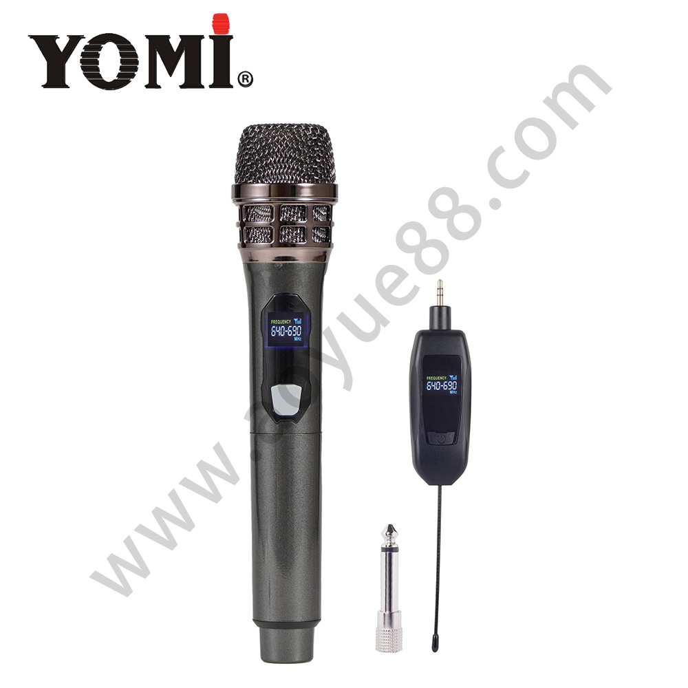 uhf ktv wireless microphone AY-URX7Ⅱ has the function of preventing loud noise caused by interference during standby