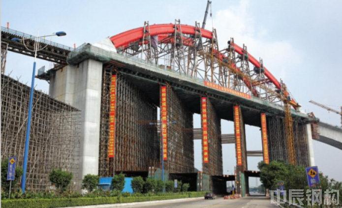 广州番禺城际轻轨桥梁施工钢结构支架工程
