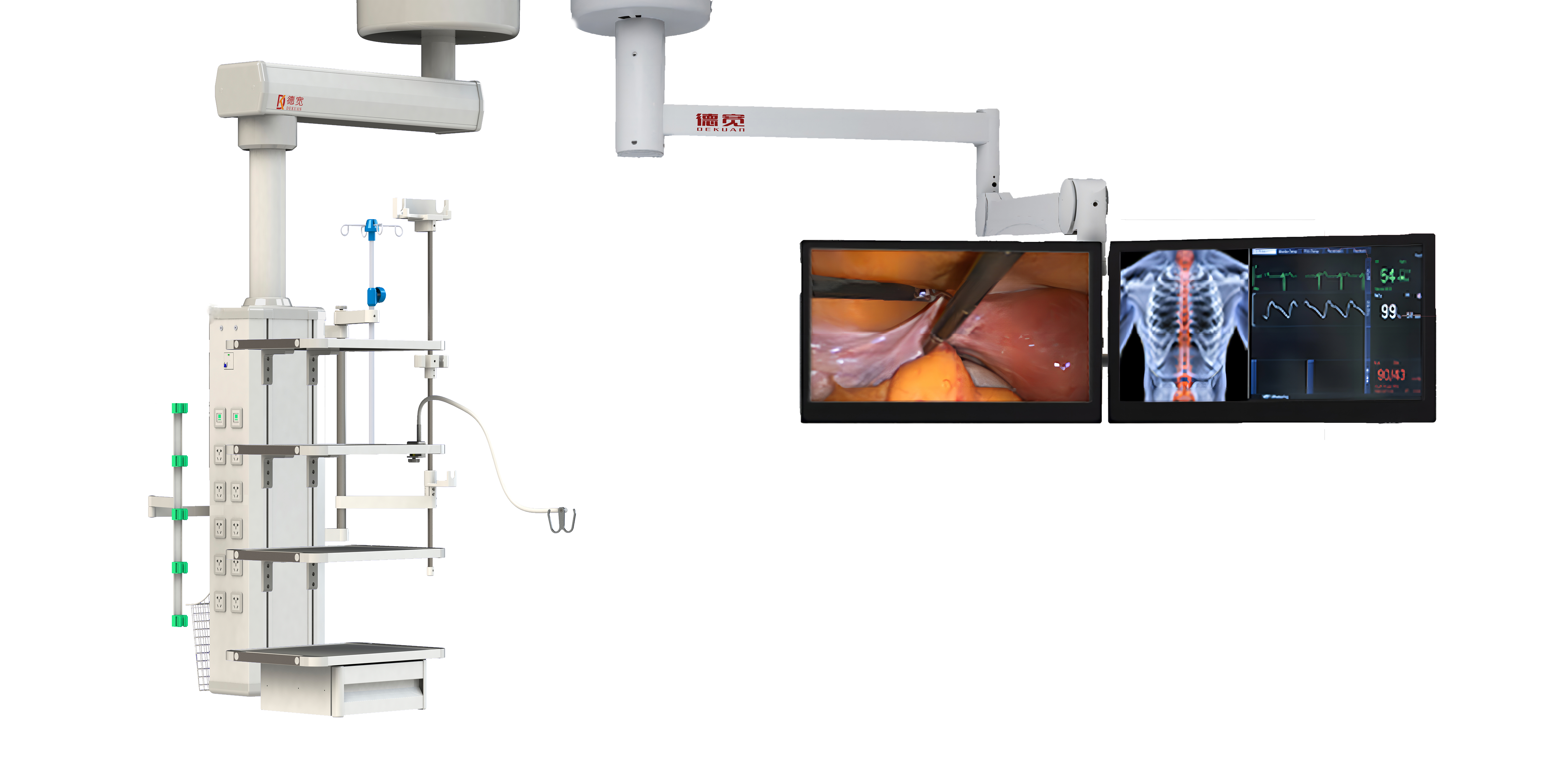 單臂腔鏡塔+顯示器吊臂