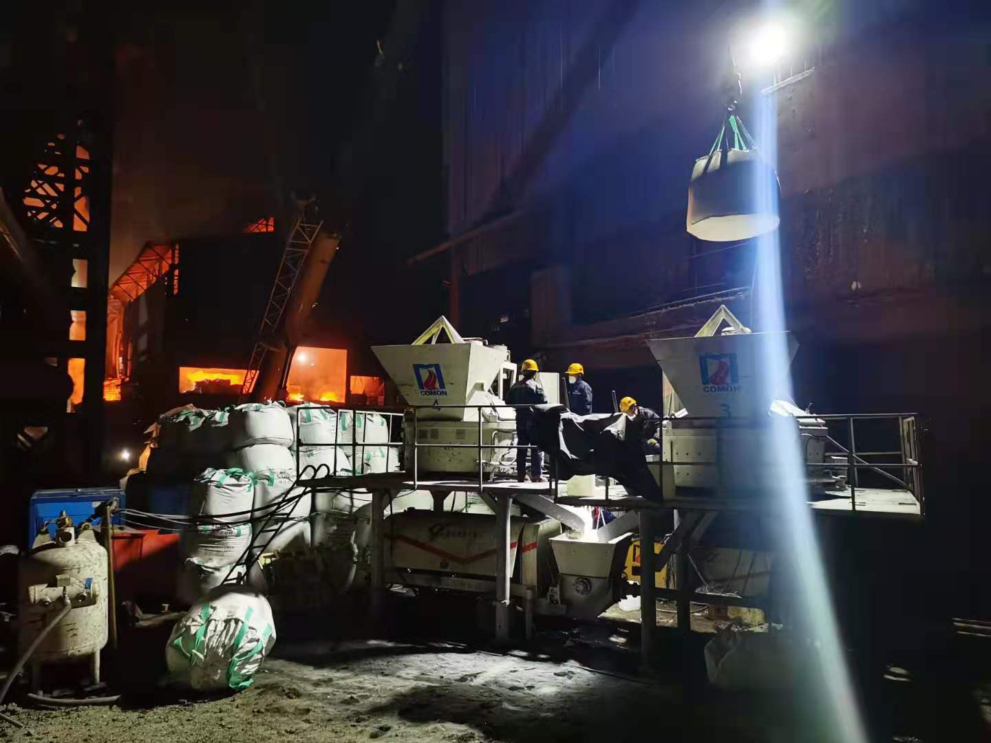 吉林某鋼鐵公司660 m3高爐內襯噴注工程