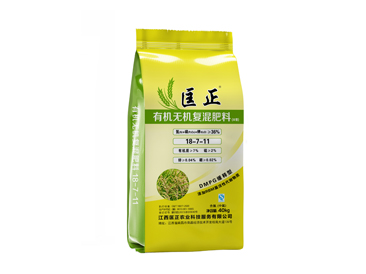 匡正36%有机无机复混肥中氯40KG 18-7-11 