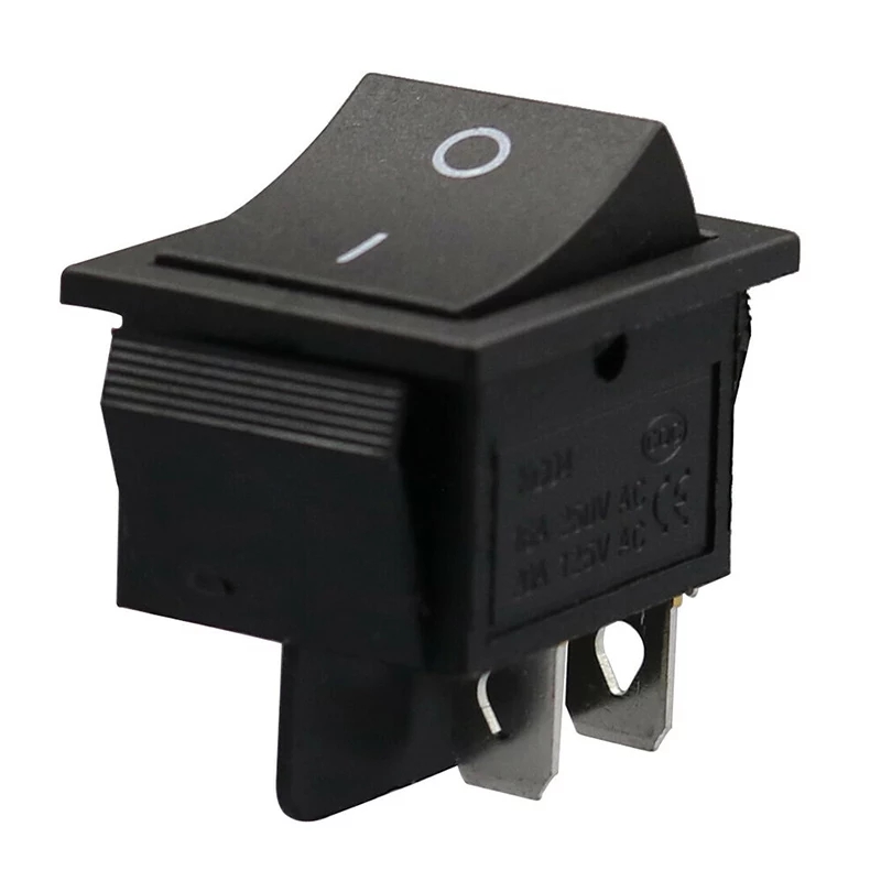 6A AC 250V AC250V 船型电源开关 2 Position 2 Pin 2Pin 灯开关 15 * 21毫米 15x 21mm 不带灯