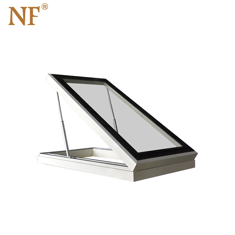 White air pole skylight with weather sensing
