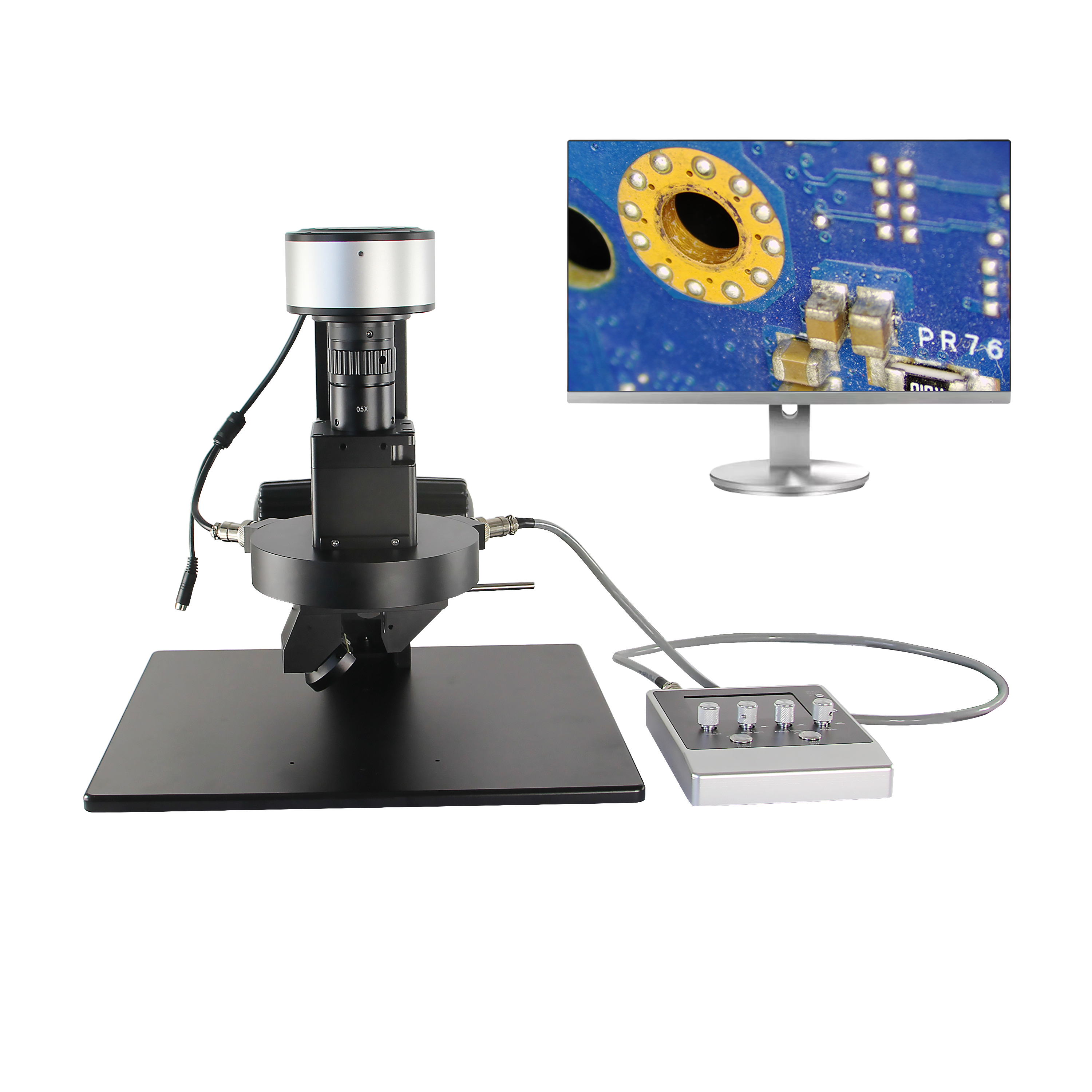 FM3D650AM 电动变倍/电动旋转三维立体 免标定视频测量显微镜