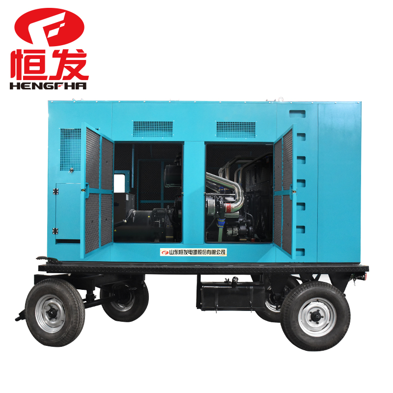 上海系列600kw可移動拖車發電機