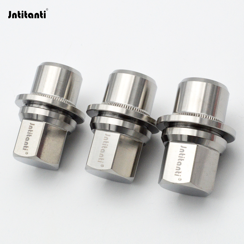 Jntitanti鈦合金汽車輪轂螺帽螺母平口適用英菲尼迪，捷豹，路虎，豐田車系