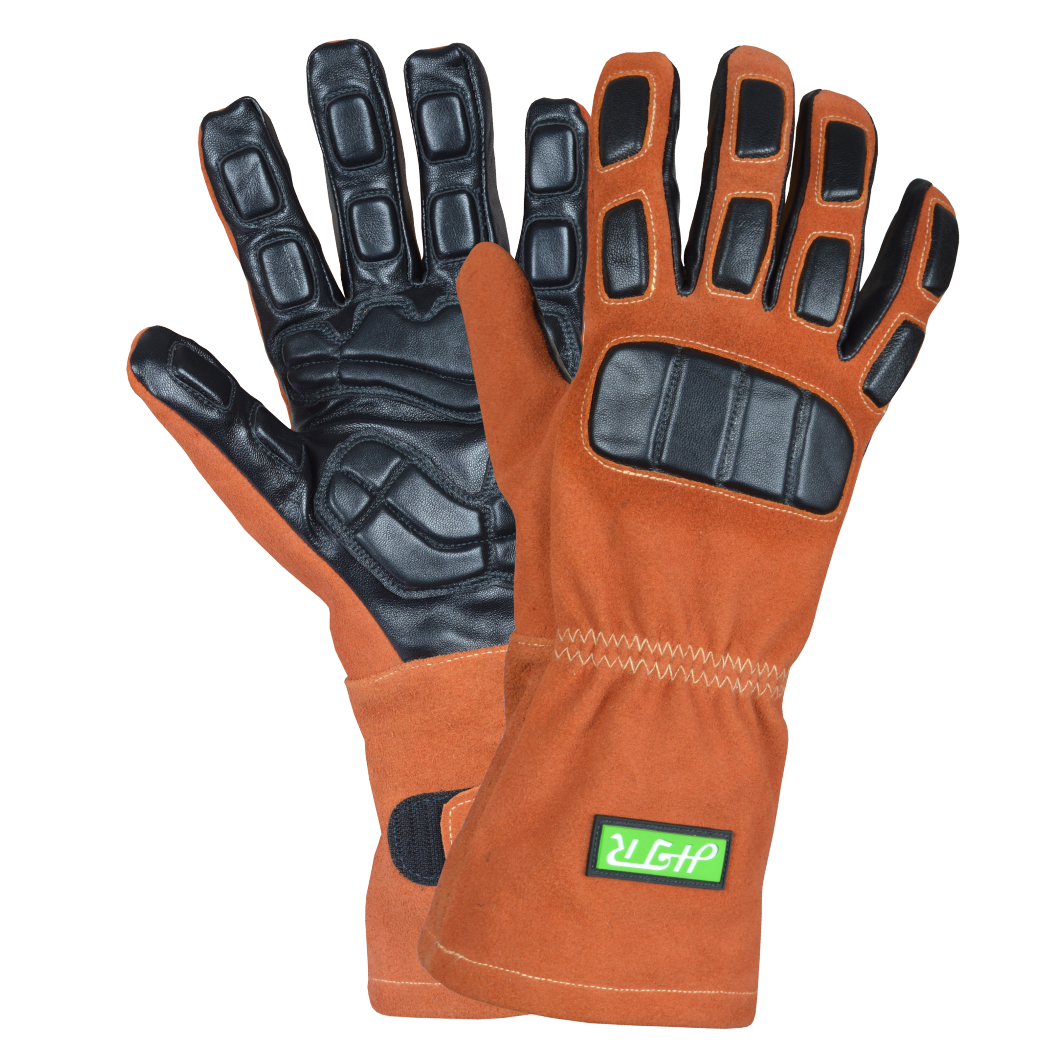 Anti-impact leather welding gloves