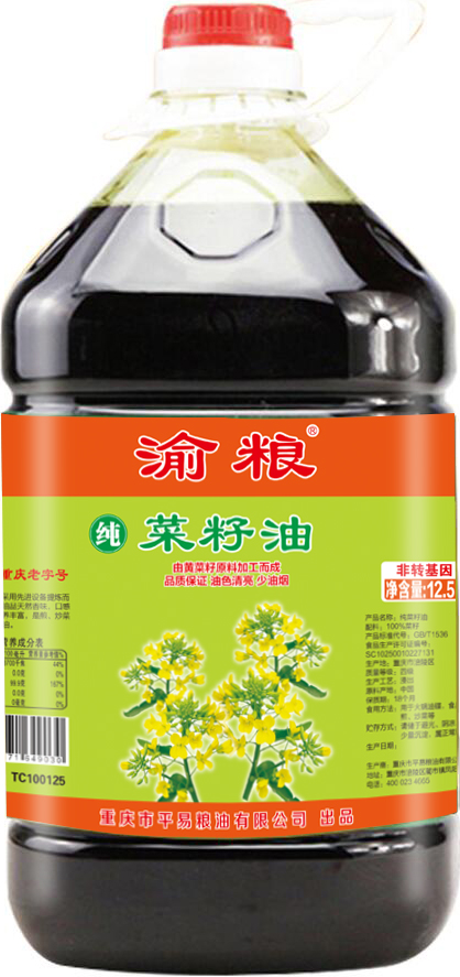 26-TC100125渝糧純菜籽油12.5L
