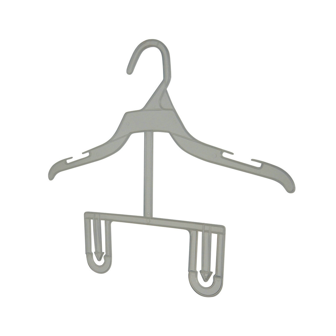 Lightweight double clothes hanger for drying babies clothes