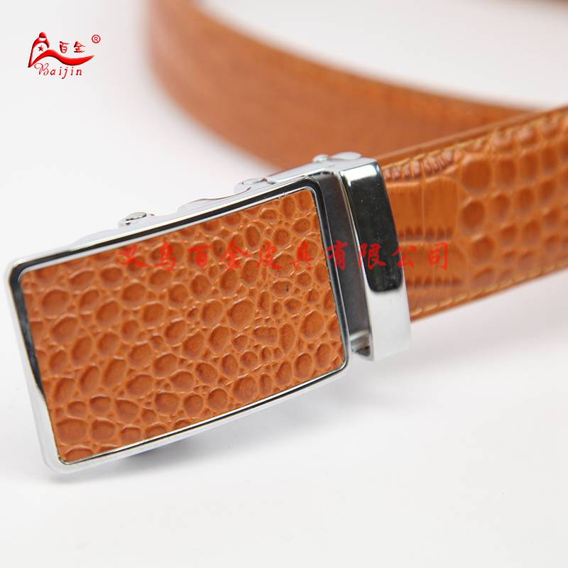 VOSKD Cunban crocodile leather automatic belt tooth paste VOSKD Cunban crocodile leather automatic belt tooth paste
