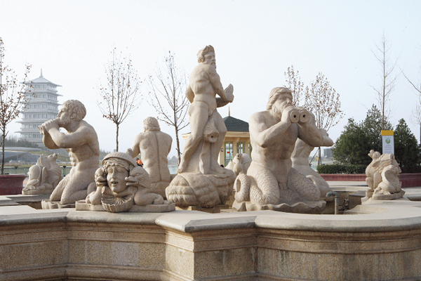 西安世界園藝博覽會(歐洲街摩爾人雕塑)
