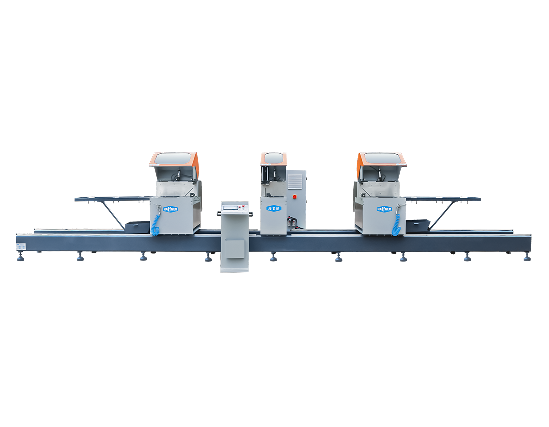 High Precision CNC Triple Head Cutting Saw In Professional 45 And 90 Degree