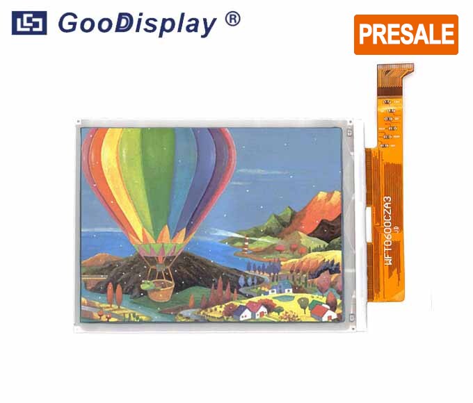 6.0 inch DES full color e-paper display for ebook   GDEW060C01 (PRESALE)