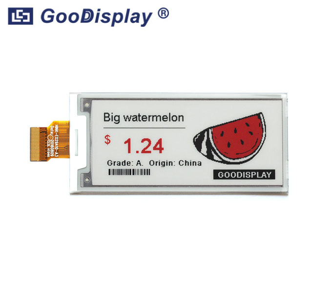2.9 inch colorful red E Ink display panel, GDEH029Z13