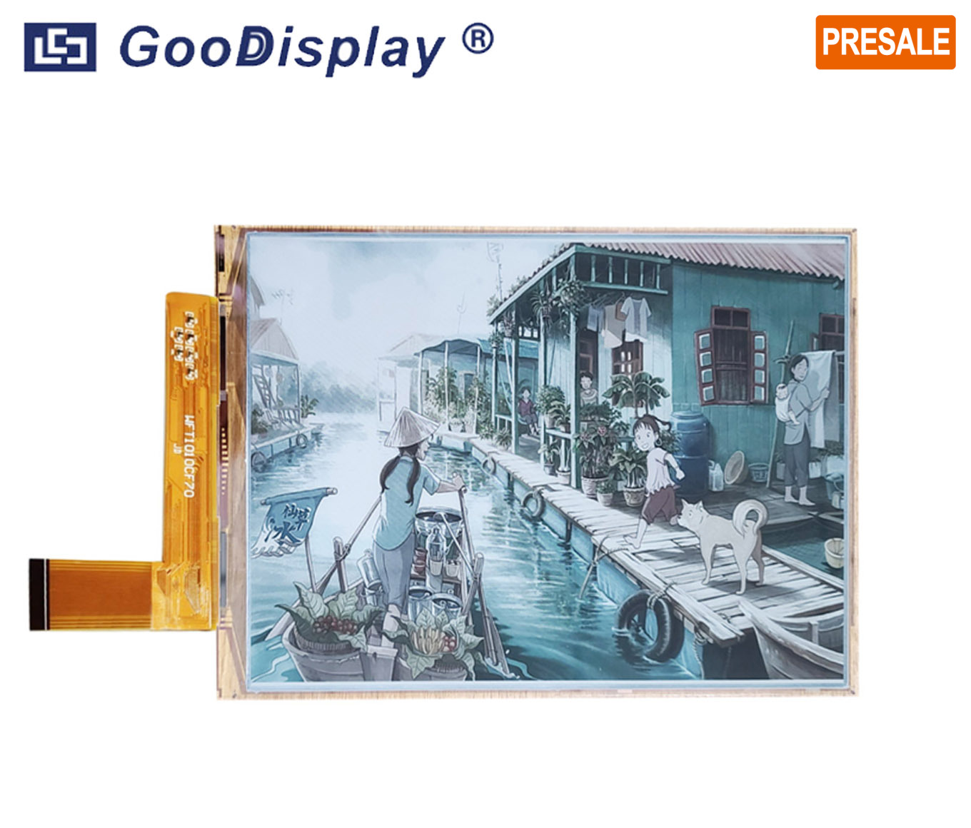 10.1 inch epaper display DES full color electronic paper large 2232x1680 eink display, GDEW101C01 (PRESALE)