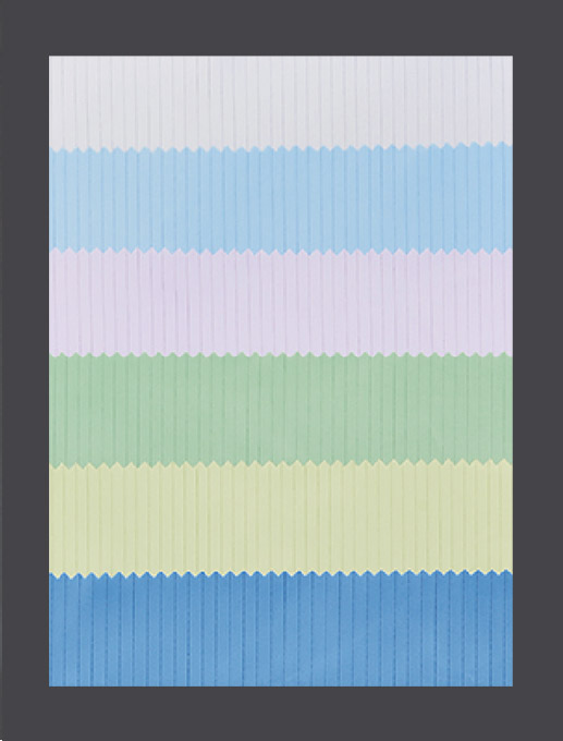 Striped fabric card 
