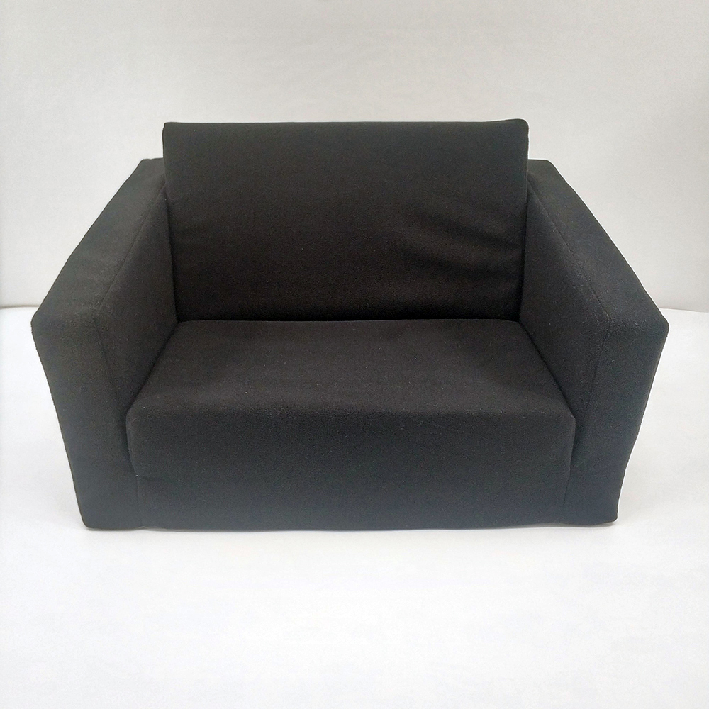 2 in 1 Kids Folding Foam Sofa Bed Flip Open Lazy Sofa Backrest Chair Luxury Velvet Foldable Children Sofa Bed