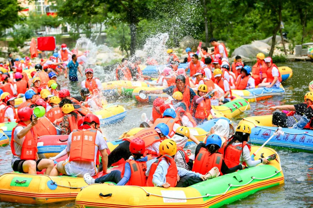 激流勇进，浪花作伴！尧山大峡谷漂流本周天天开漂！