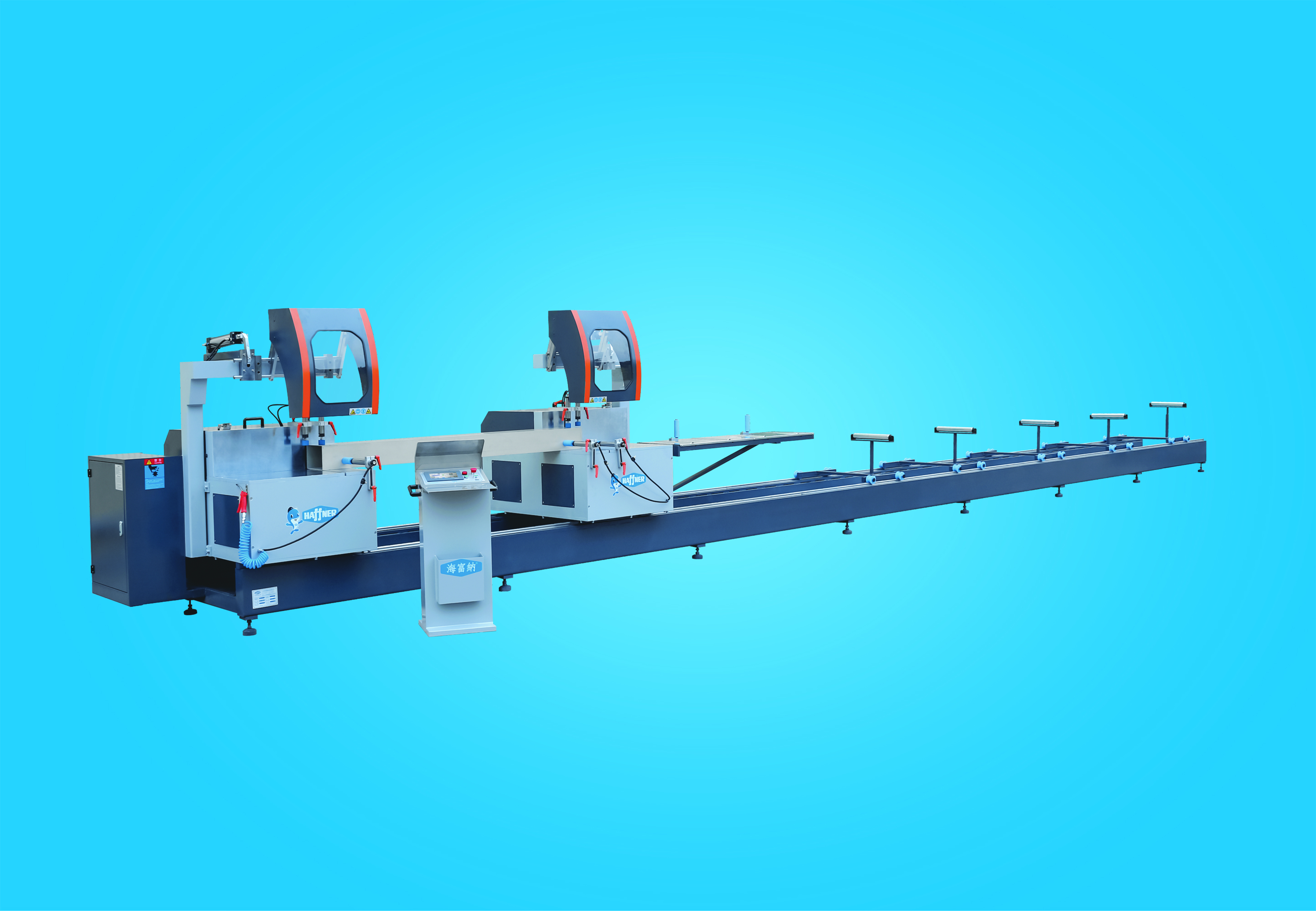 Heavy Duty CNC Double Miter Saw In Professional 90 Degree Process