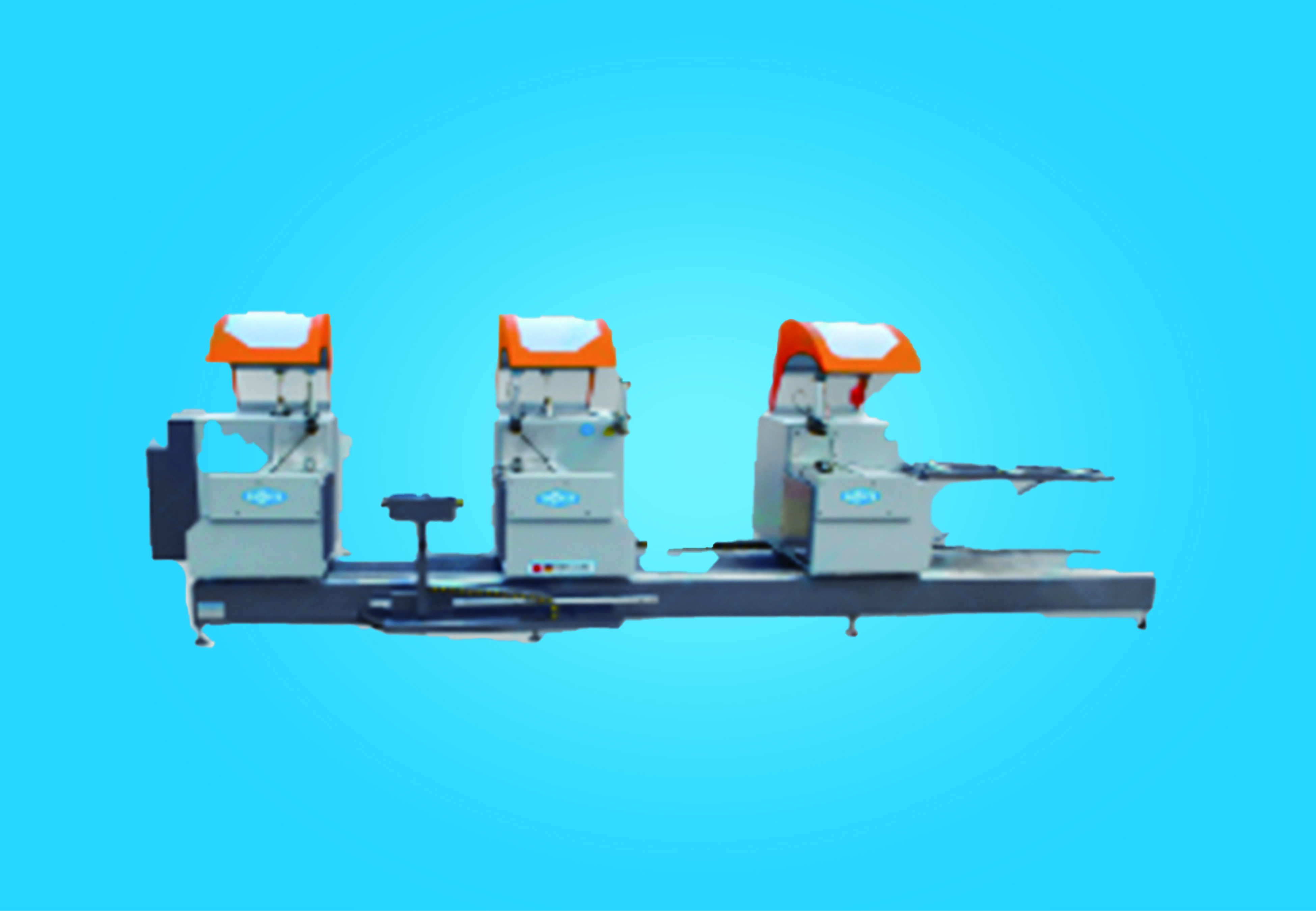 High Precision CNC  Triple Head Cutting Saw In Professional 45 And 90 Degree