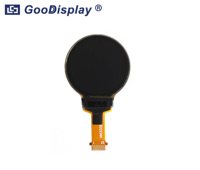 0.75 inch round small white 128x128 dots OLED display GDOR0075W
