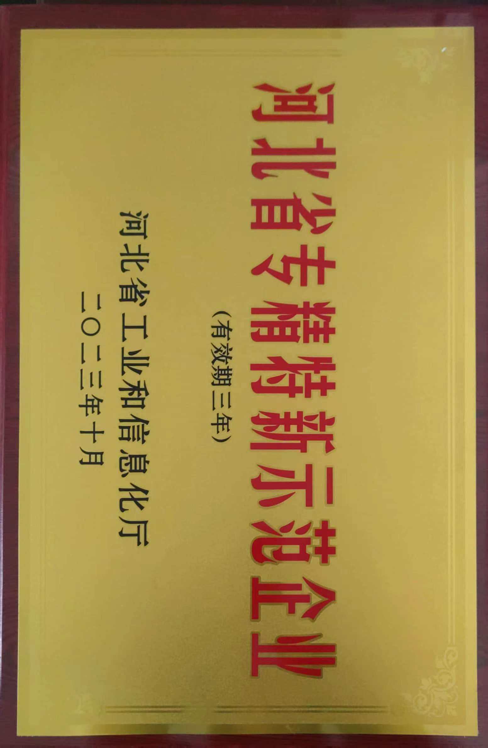 河北省专精特新示范企业