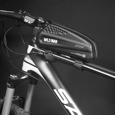Road vehicle hard shell mountain bike saddle bag